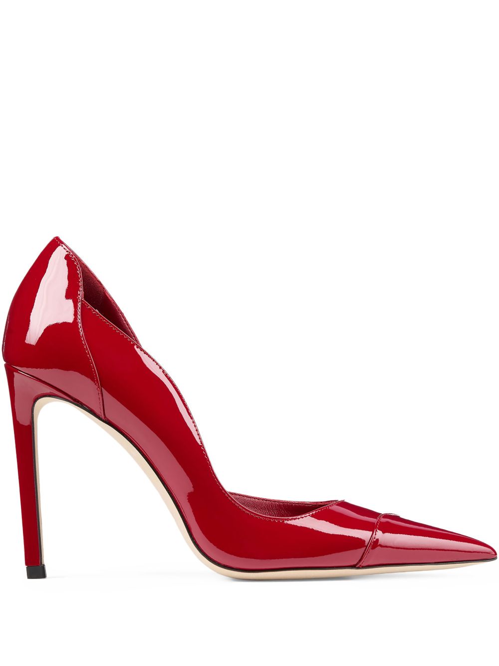 Jimmy Choo Brigitte 100 Patent Leather Pumps Red Red