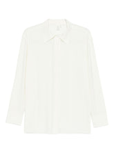 Norma Kamali Buttoned Jersey Long Sleeve Shirt White