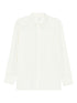 Norma Kamali Buttoned Jersey Long Sleeve Shirt White