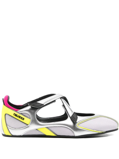 The Attico Flat Cut-Out Strap Ballet Flats Multicolour