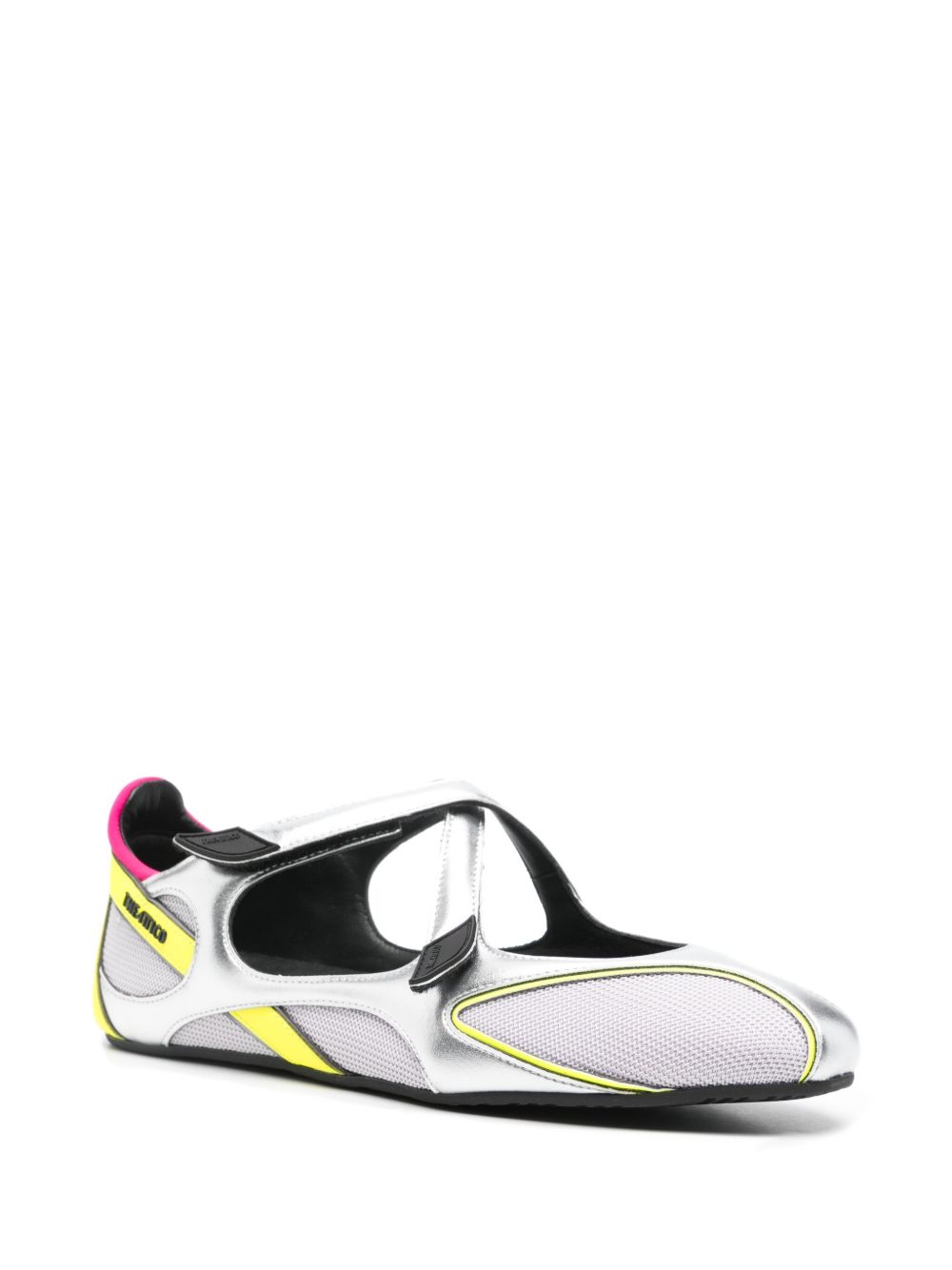 The Attico Flat Cut-Out Strap Ballet Flats Multicolour