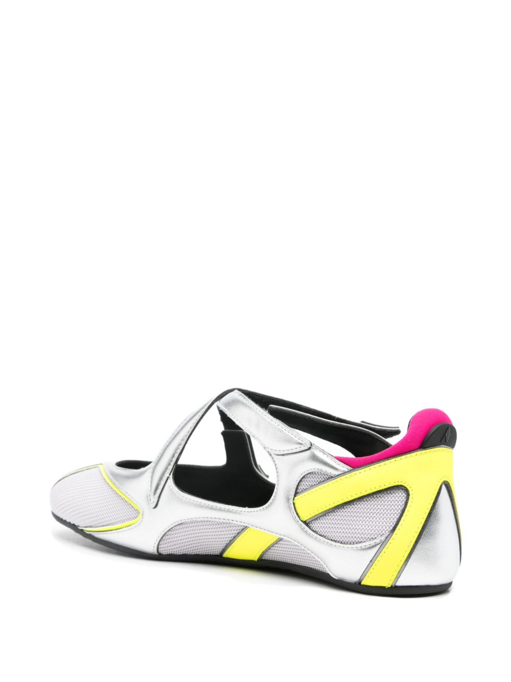 The Attico Flat Cut-Out Strap Ballet Flats Multicolour