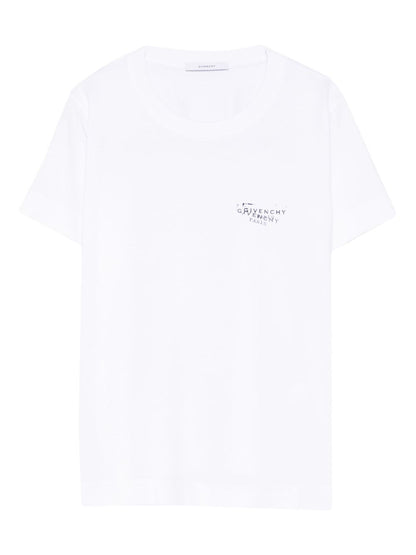 Givenchy Logo-Print Cotton T-Shirt White white