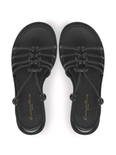 Gianvito Rossi Hebe Nappa Leather Platform Sandals Black