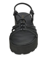 Gianvito Rossi Hebe Nappa Leather Platform Sandals Black