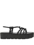 Gianvito Rossi Hebe Nappa Leather Platform Sandals Black