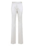 Tom Ford High-Rise White Tailored Cotton-Silk Trousers White