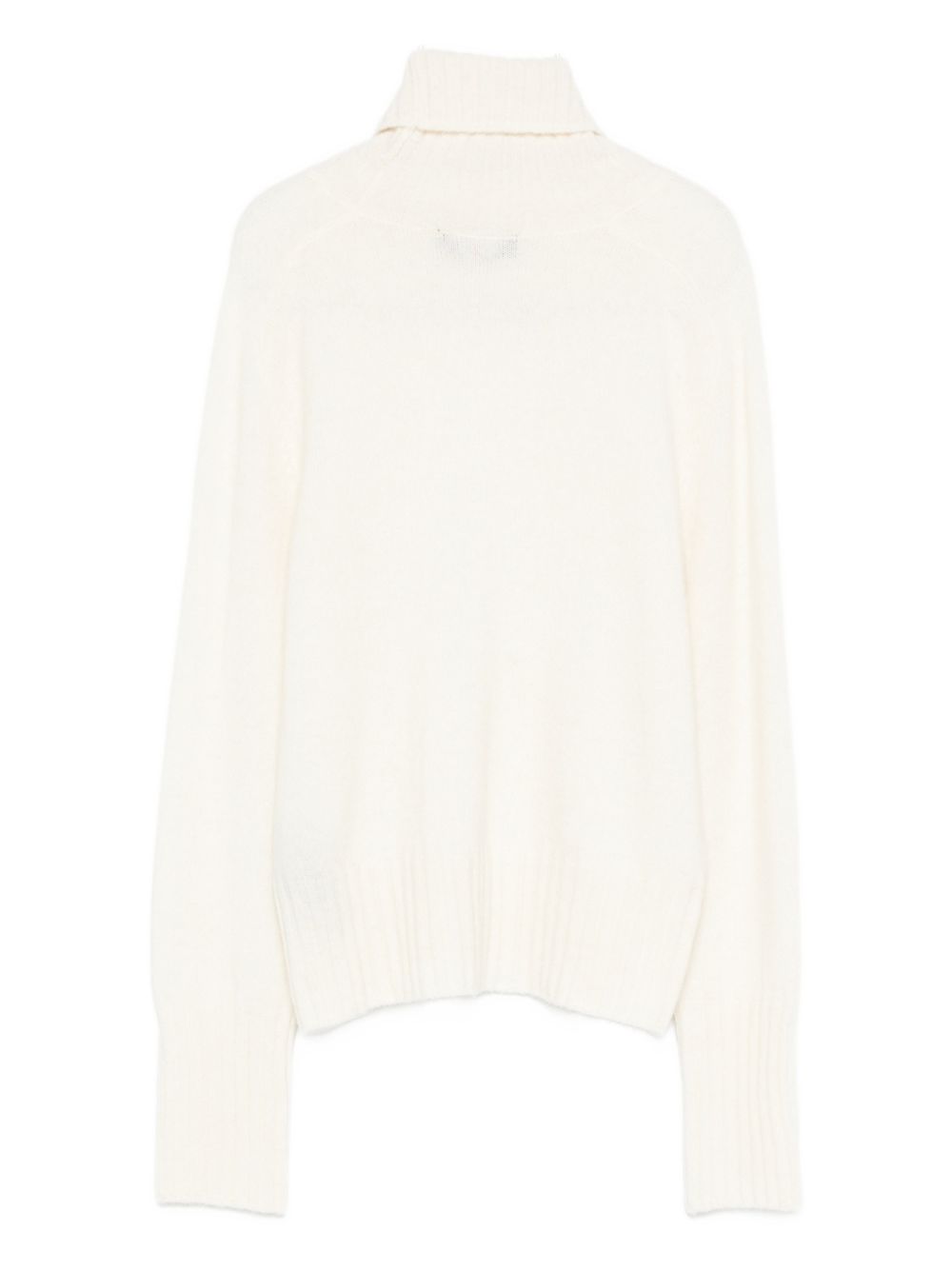Peuterey Roll-Neck Logo-Patch Wool Sweater White