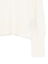 Peuterey Roll-Neck Logo-Patch Wool Sweater White