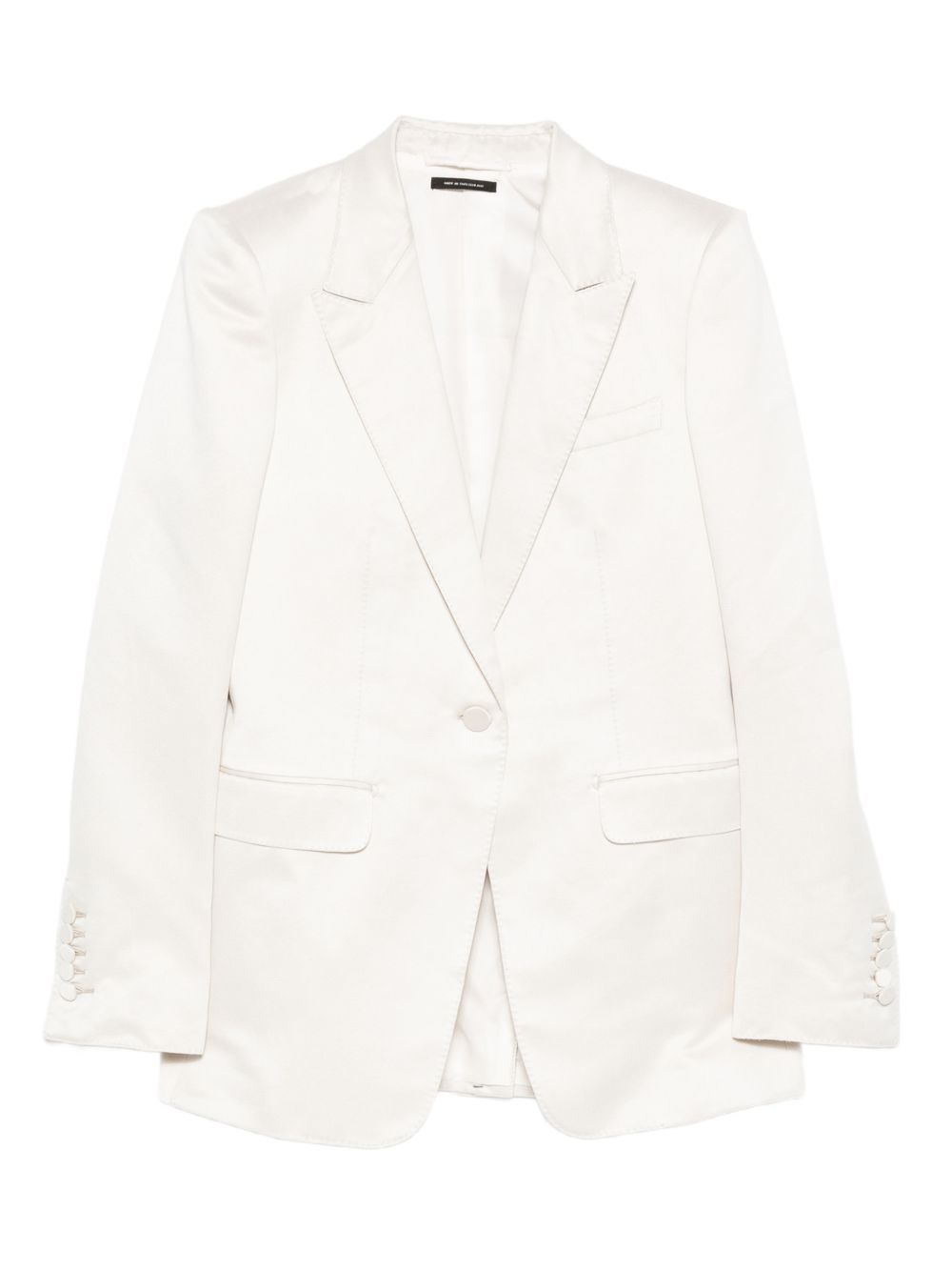 Tom Ford Single-Breasted Wool-Blend Blazer White White