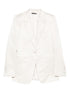 Tom Ford Single-Breasted Wool-Blend Blazer White White