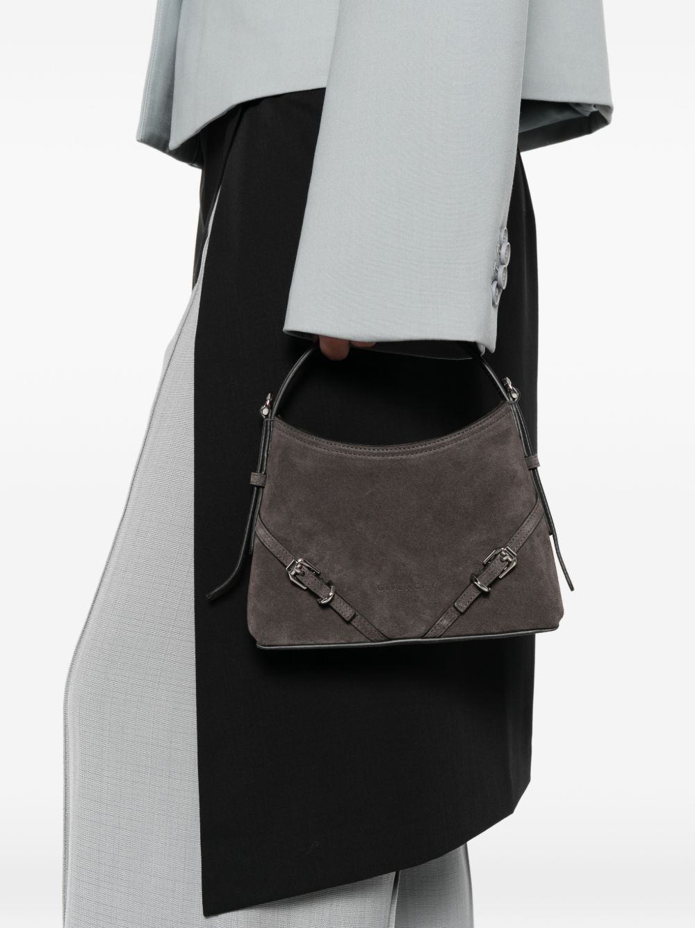 Givenchy VoYou Mini Leather Top Handle Bag Grey