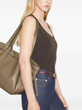 Tory Burch Romy Leather Tote Bag Dove Grey