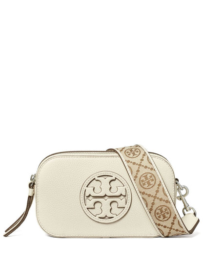 Tory Burch Miller Mini Leather Crossbody Bag Ivory