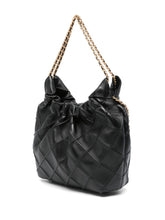 Tory Burch Fleming Mini Grained Leather Hobo Bag Black