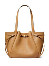 Tory Burch Romy Leather Tote Bag Light Brown
