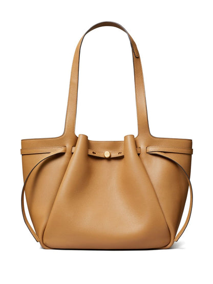 Tory Burch Romy Leather Tote Bag Light Brown