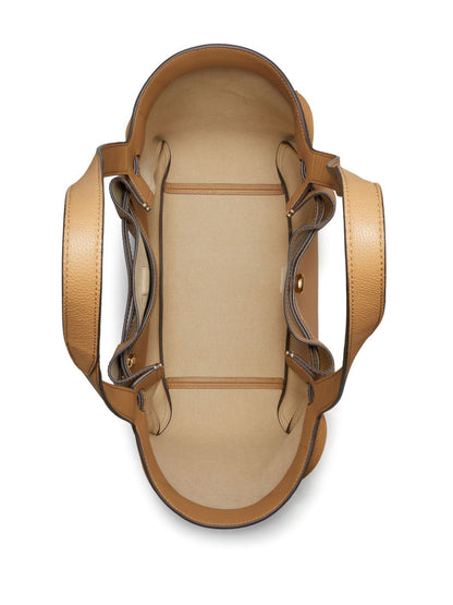 Tory Burch Romy Leather Tote Bag Light Brown