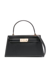 Tory Burch Lee Radziwill Mini Calf Leather Handbag Black