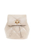 Tory Burch Kira Diamond Quilted Calf Leather Mini Backpack White