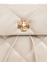 Tory Burch Kira Diamond Quilted Calf Leather Mini Backpack White