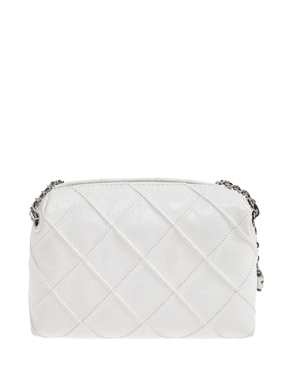Tory Burch Quilted Chain-Detail Shoulder Bag White