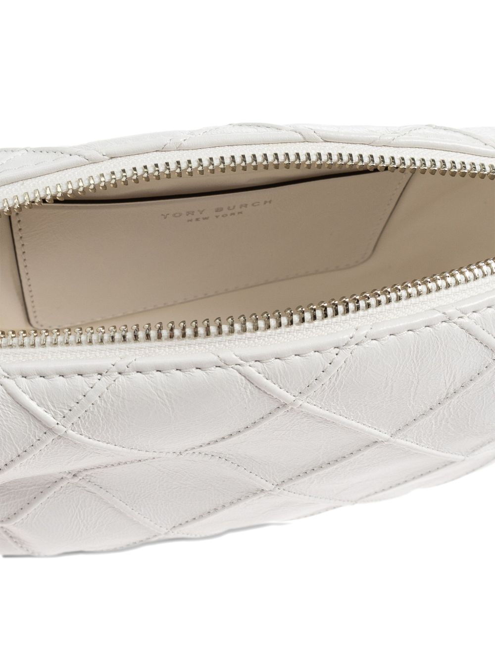 Tory Burch Quilted Chain-Detail Shoulder Bag White