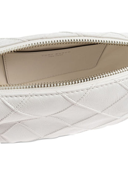 Tory Burch Quilted Chain-Detail Shoulder Bag White