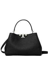 Tory Burch Eleanor Medium Leather Satchel Bag Black