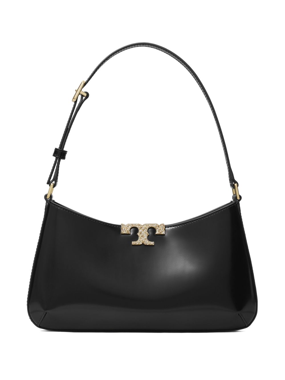 Tory Burch Eleanor Slim Leather Shoulder Bag Black black