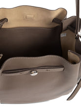 Tory Burch Romy Large Calf Leather Bucket Bag Dove Grey