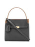 Tory Burch Lee Radziwill Small Calf Leather Tote Bag Black