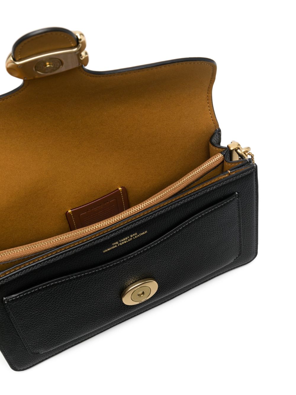 Coach Tabby 26 Leather Shoulder Bag Black