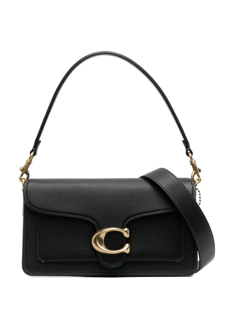 Coach Tabby 26 Leather Shoulder Bag Black