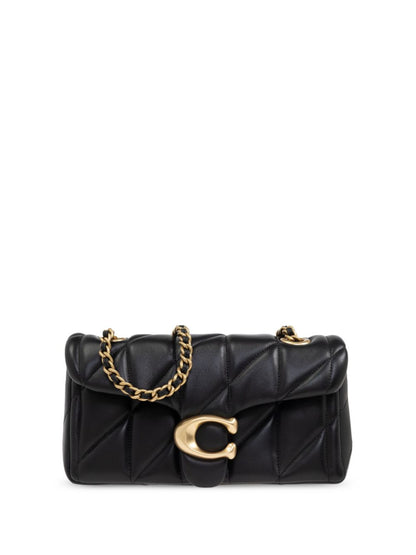 Coach Tabby 20 Quilted Leather Shoulder Bag Black Black