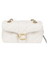 Coach Tabby 20 Nappa Leather Shoulder Bag White White