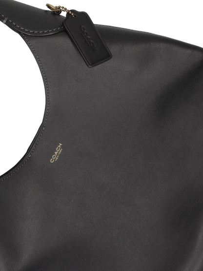 Coach Brooklyn 28 Leather Shoulder Bag Black