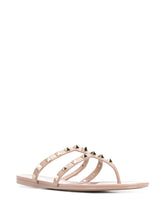 Valentino Garavani Rockstud Powder Thong Sandals Powder