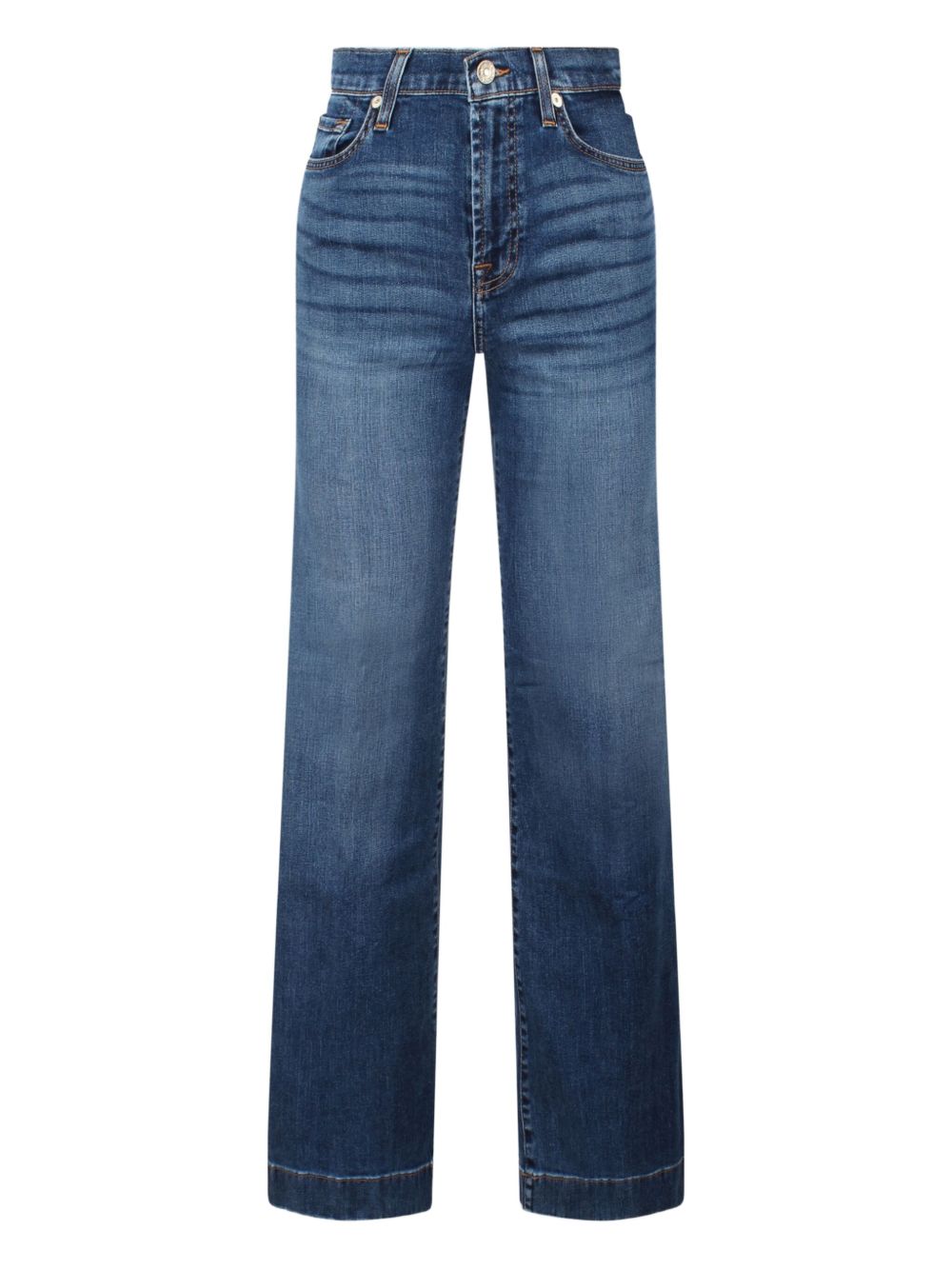 Seven Indigo Blue Modern Dojo Wide-Leg Jeans Blue