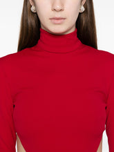 Solace London Wilma Red Mock-Neck Cut-Out Maxi Dress Red