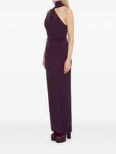 Solace London Demi Maxi Zip-Detail Slit Dress Purple