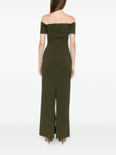 Solace London Off-Shoulder Nile Maxi Dress in Green