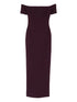 Solace London Nile Off-Shoulder Maxi Dress Purple