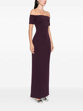 Solace London Nile Off-Shoulder Maxi Dress Purple
