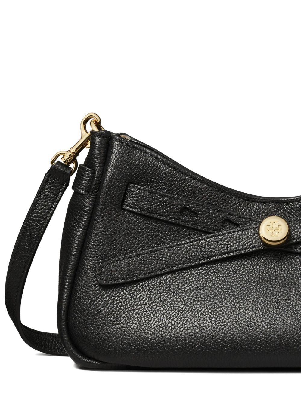 Tory Burch Kira Leather Shoulder Bag Black