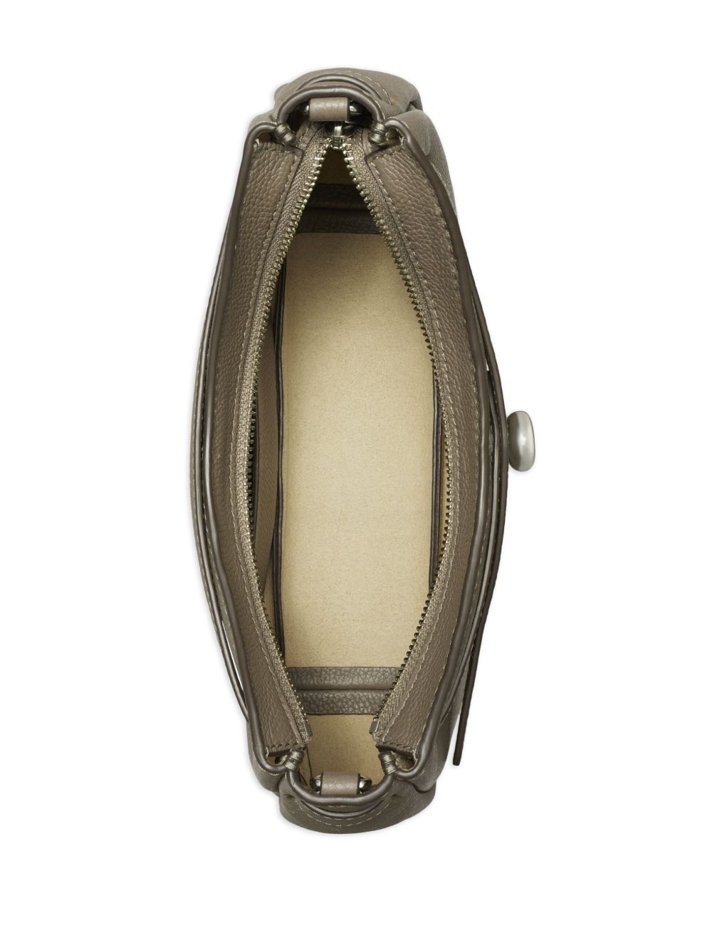 Tory Burch Kira Pebbled Leather Shoulder Bag Dove Grey dove grey