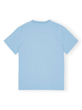 Ganni Tiger Organic Cotton T-Shirt Clear Blue