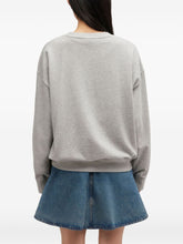 Ganni Margot Kitty Organic Cotton Graphic Sweatshirt Grey