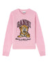 Ganni Light Pink Graphic Wool Crewneck Sweater Pink