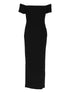 Solace London Off-Shoulder Nile Maxi Dress Black